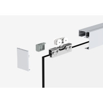 Glasschiebetür Aluminium-Schienensystem Beschlag- 2000 mm Länge