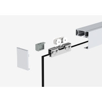 Glasschiebetür Aluminium-Schienensystem Beschlag- 2000 mm Länge