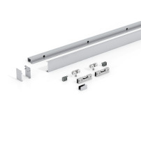 Glasschiebetür Aluminium-Schienensystem Beschlag- 2000 mm Länge