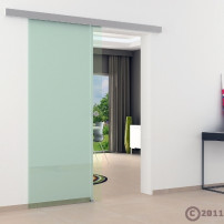1025 x 2175 mm Ganzglaschiebetür Klarglas Levidor Basic / slimLine