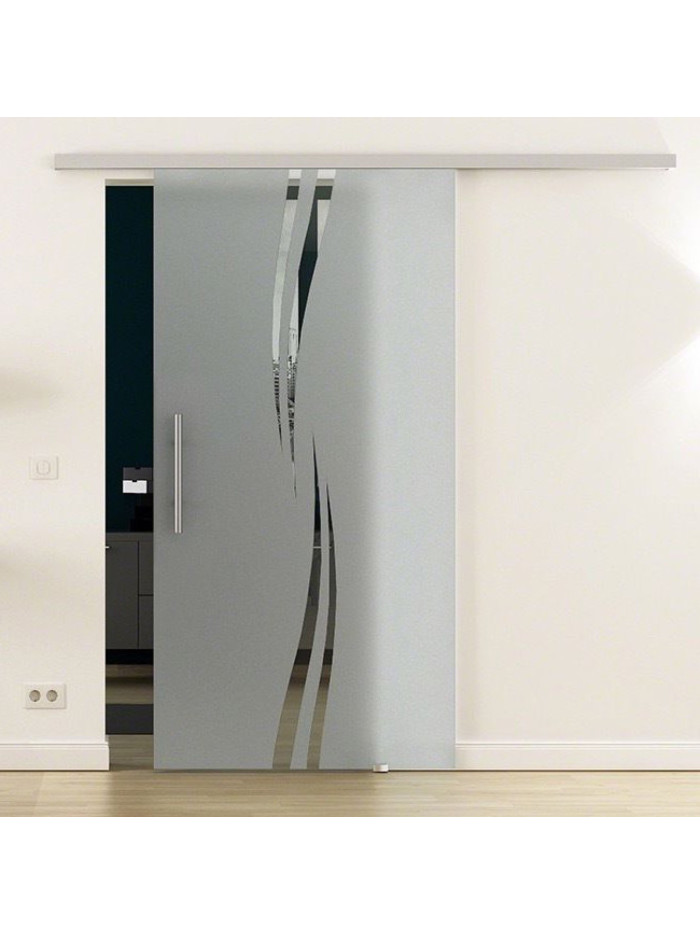 SoftClose Levidor ProfiSlide Schiebetür 775 x 2050 mm Wellen-Design (A)