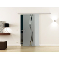 SoftClose Levidor ProfiSlide Schiebetür 775 x 2050 mm Wellen-Design (A)