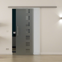 SoftClose Levidor ProfiSlide Schiebetür 775 x 2050 mm Quadrat-Design (Q)