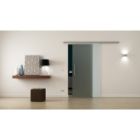SoftClose Levidor ProfiSlide Schiebetür 775 x 2050 mm vollflächig satiniert (V)