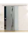 SoftClose Levidor ProfiSlide Schiebetür 775 x 2175 mm Wellen-Design (A)