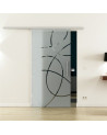 SoftClose Levidor ProfiSlide Schiebetür 775 x 2175 mm Ellipsen-Design (E)
