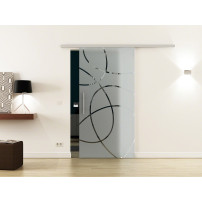 SoftClose Levidor ProfiSlide Schiebetür 775 x 2175 mm Ellipsen-Design (E)