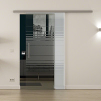 SoftClose Levidor ProfiSlide Schiebetür 900 x 2175 mm Horizont-Design (H)