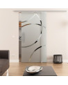 Glasschiebetür komplett 775 x 2050 mm Dorma Muto 60 Dreh-Design (D) 