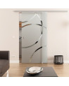 Glasschiebetür komplett 775 x 2050 mm Dorma Muto 60 Dreh-Design (D) 