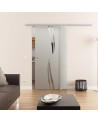 Glasschiebetür komplett 1025 x 2050 mm Dorma Muto 60 Wellen-Design (A) 