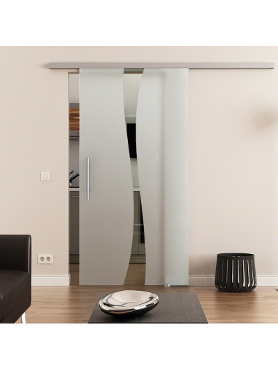 Glasschiebetür komplett 1025 x 2050 mm Dorma Muto 60 Bach-Design (B) 