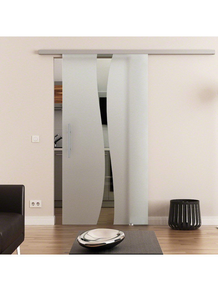 Glasschiebetür komplett 1025 x 2050 mm Dorma Muto 60 Bach-Design (B) 