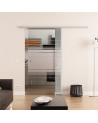 Glasschiebetür komplett 1025 x 2050 mm Dorma Muto 60 Horizont-Design (H) 