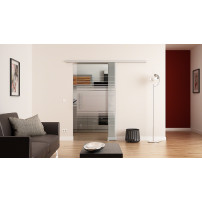 Glasschiebetür komplett 1025 x 2050 mm Dorma Muto 60 Horizont-Design (H) 