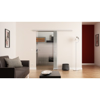 Glasschiebetür komplett 1025 x 2050 mm Dorma Muto 60 Horizont-Design (H) 