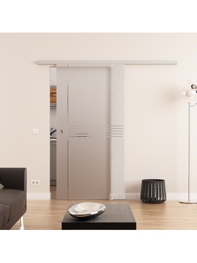 Glasschiebetür komplett 1025 x 2050 mm Dorma Muto 60 Idea-Design (I) 
