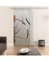 Glasschiebetür komplett 775 x 2175 mm Dorma Muto 60 Circle-Design (C) 