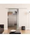 Glasschiebetür komplett 775 x 2175 mm Dorma Muto 60 Lamellen-Design (L) 