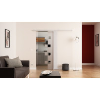 Glasschiebetür komplett 775 x 2175 mm Dorma Muto 60 Würfel-Design (W)