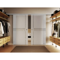 Glasschiebetüren 2 x 900 x 2050mm 2-flügelig Idea-Design (I)