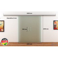 Doppel-Glasschiebetür DORMA AGILE 50 | 2x775x2050mm
