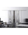 SoftClose Levidor ProfiSlide Schiebetür 2 x 400 x 2050 mm in Wellen-Design (A)
