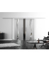 SoftClose Levidor ProfiSlide Schiebetür 2 x 400 x 2050 mm in Wellen-Design (A)