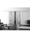 SoftClose Levidor ProfiSlide Schiebetür 2 x 400 x 2050 mm in Wellen-Design (A)
