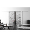 SoftClose Levidor ProfiSlide Schiebetür 2 x 400 x 2050 mm in Wellen-Design (A)