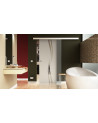 Glasschiebetür Wellen-Design (A) 775x2050mm Edelstahl - Levidor EasySlide