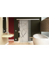 Glasschiebetür Ellipsen-Design (E) 775x2050mm Edelstahl - Levidor EasySlide