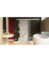 Glasschiebetür Ellipsen-Design (E) 775x2050mm Edelstahl - Levidor EasySlide