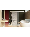 Glasschiebetür Frankfurt-Design (F) 775x2050mm Edelstahl - Levidor EasySlide