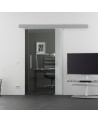 775 x 2050 mm Ganzglaschiebetür Klarglas Levidor Basic / slimLine