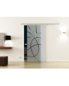 SoftClose Levidor ProfiSlide Schiebetür 650 x 2050 mm Ellipsen-Design (E)