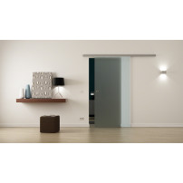 SoftClose Levidor ProfiSlide Schiebetür 650 x 2050 mm vollflächig satiniert (V)