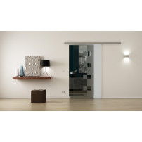 SoftClose Levidor ProfiSlide Schiebetür 650 x 2050 mm Würfel-Design (W)