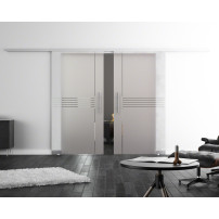 SoftClose Levidor ProfiSlide Schiebetür 2 x 400 x 2050 mm in Idea-Design (I)