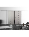 SoftClose Levidor ProfiSlide Schiebetür 2 x 400 x 2050 mm in Quadrat-Design (Q)