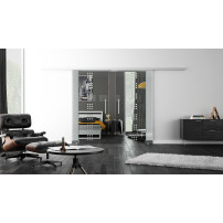SoftClose Levidor ProfiSlide Schiebetür 2 x 400 x 2050 mm in Rekursiv-Design (R)