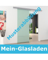 Glasschiebetür Aluminium-Schienensystem Beschlag- 2000 mm Länge