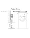 Glasschiebetür Aluminium-Schienensystem Beschlag 4000 mm Länge