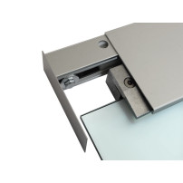 Glasschiebetür Aluminium-Schienensystem Beschlag 4000 mm Länge